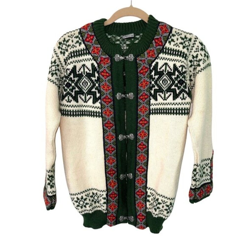 Dale Of Norway Cardigan Sweater Womens Size XS Vintage Norwegian Wool Lavender‎